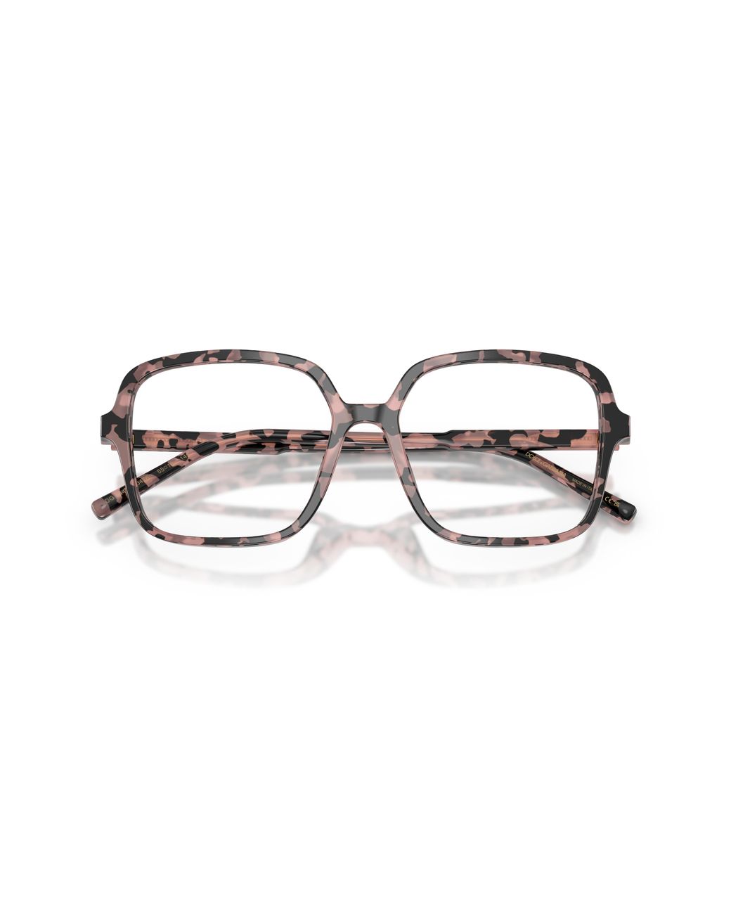 Dolce & Gabbana Black Dg3442 3476 Optical Frames Acetate Transparent Squared Normal