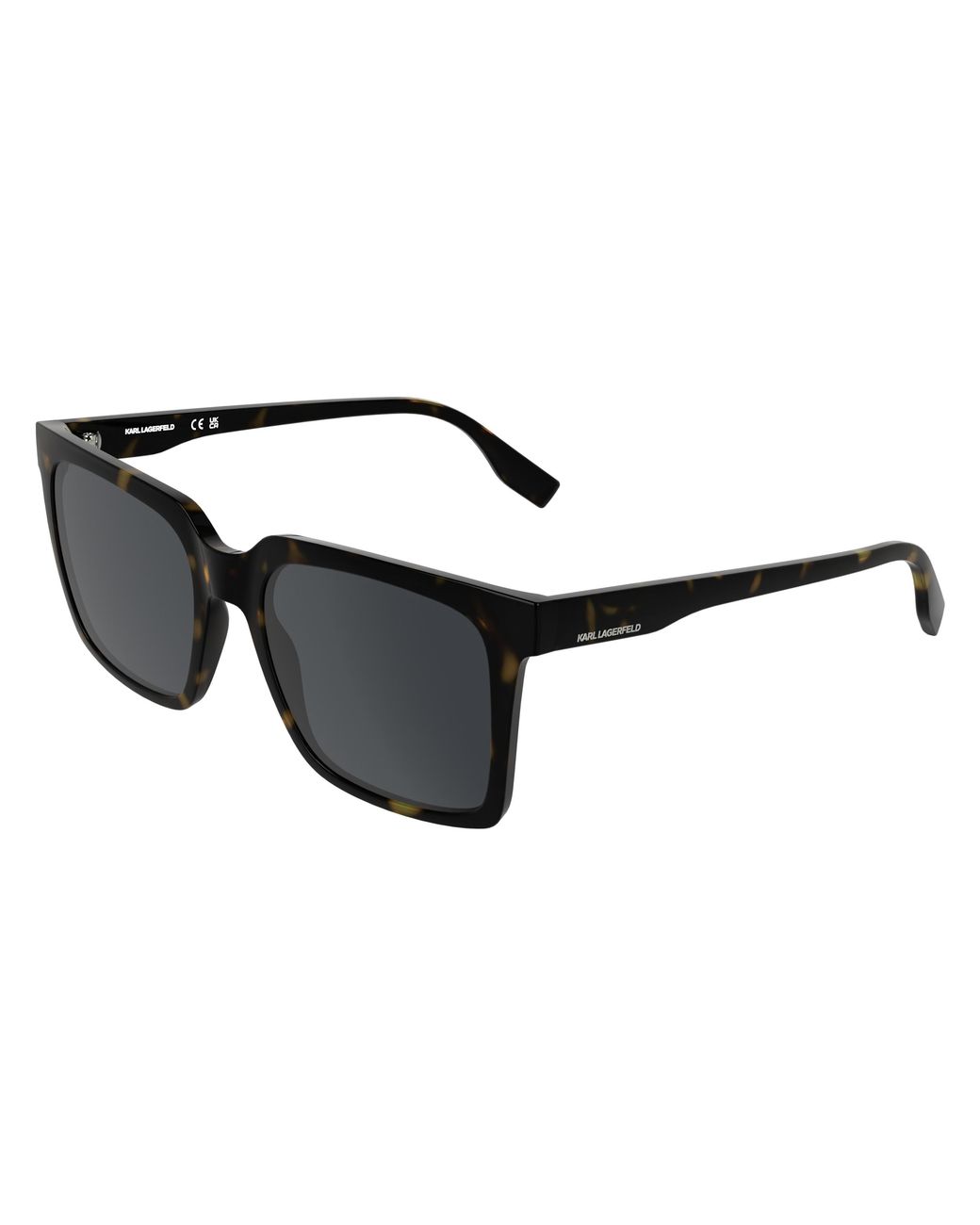 Karl Lagerfeld Black Kl6224S 242 Sunglasses Bio-Injected Smoke Squared Normal for men