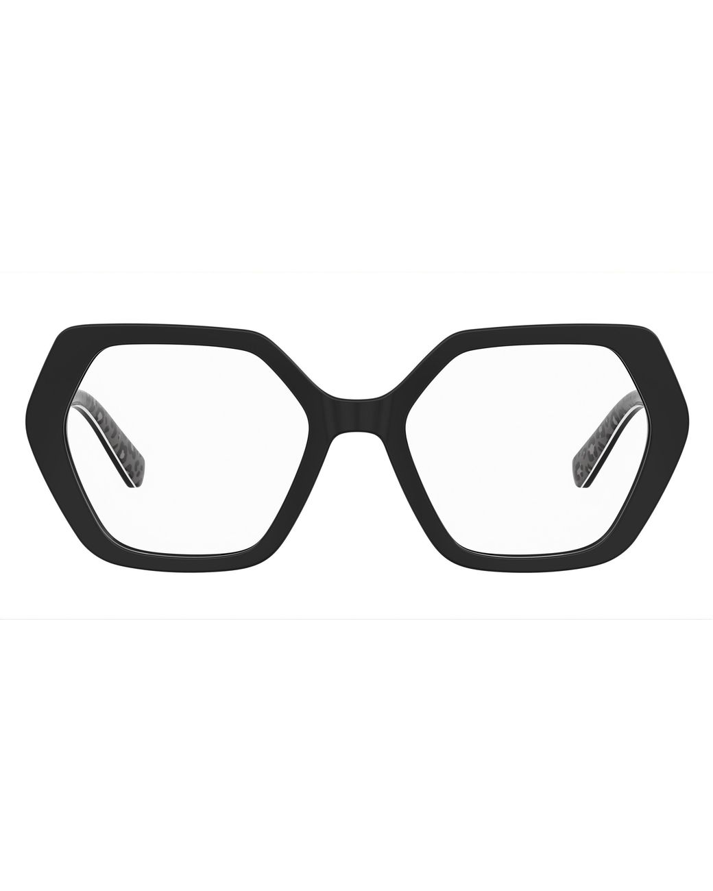 Moschino Black Mol689 807 Optical Frames Acetate Squared Normal