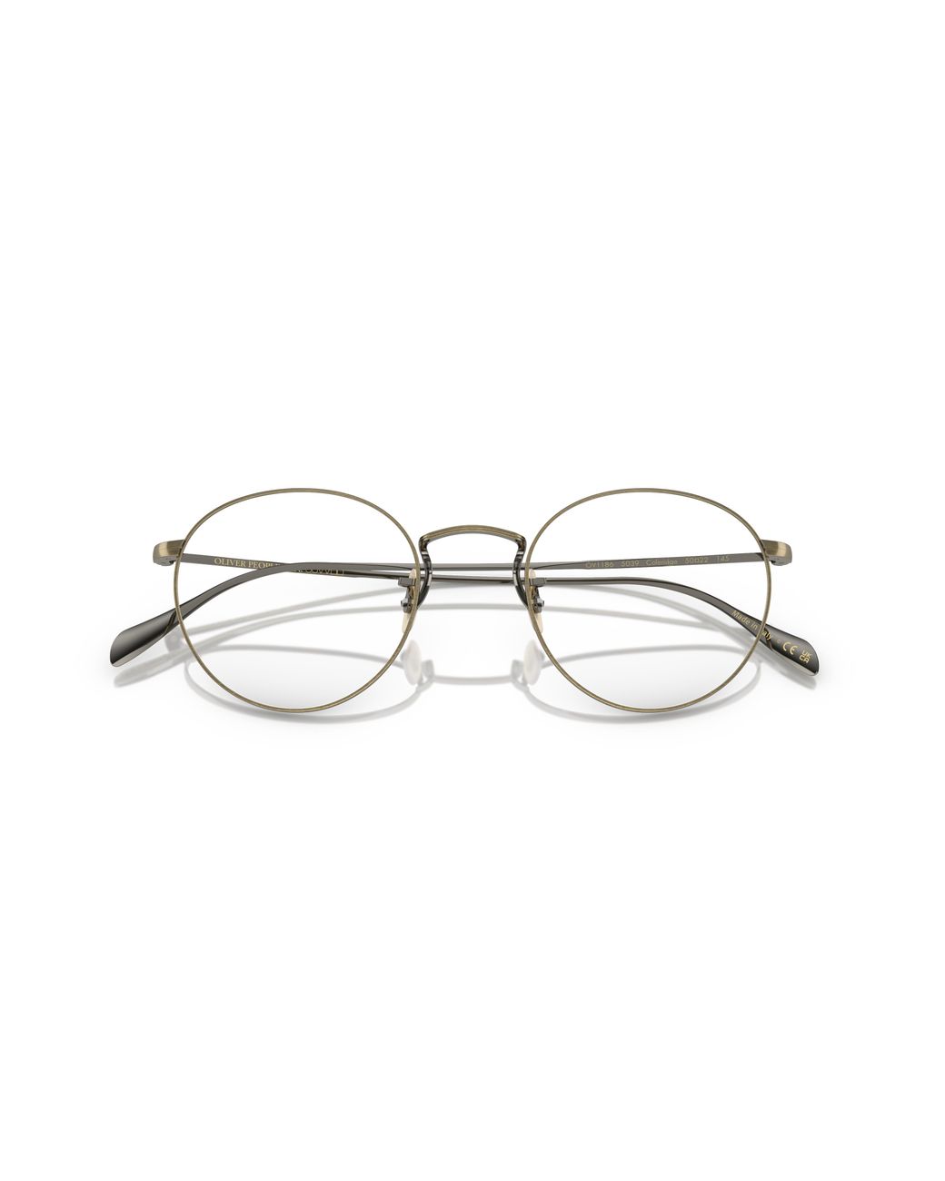 Oliver Peoples Black Ov1186 Coleridge 5039 Optical Frames Metal Transparent Pantos Normal for men