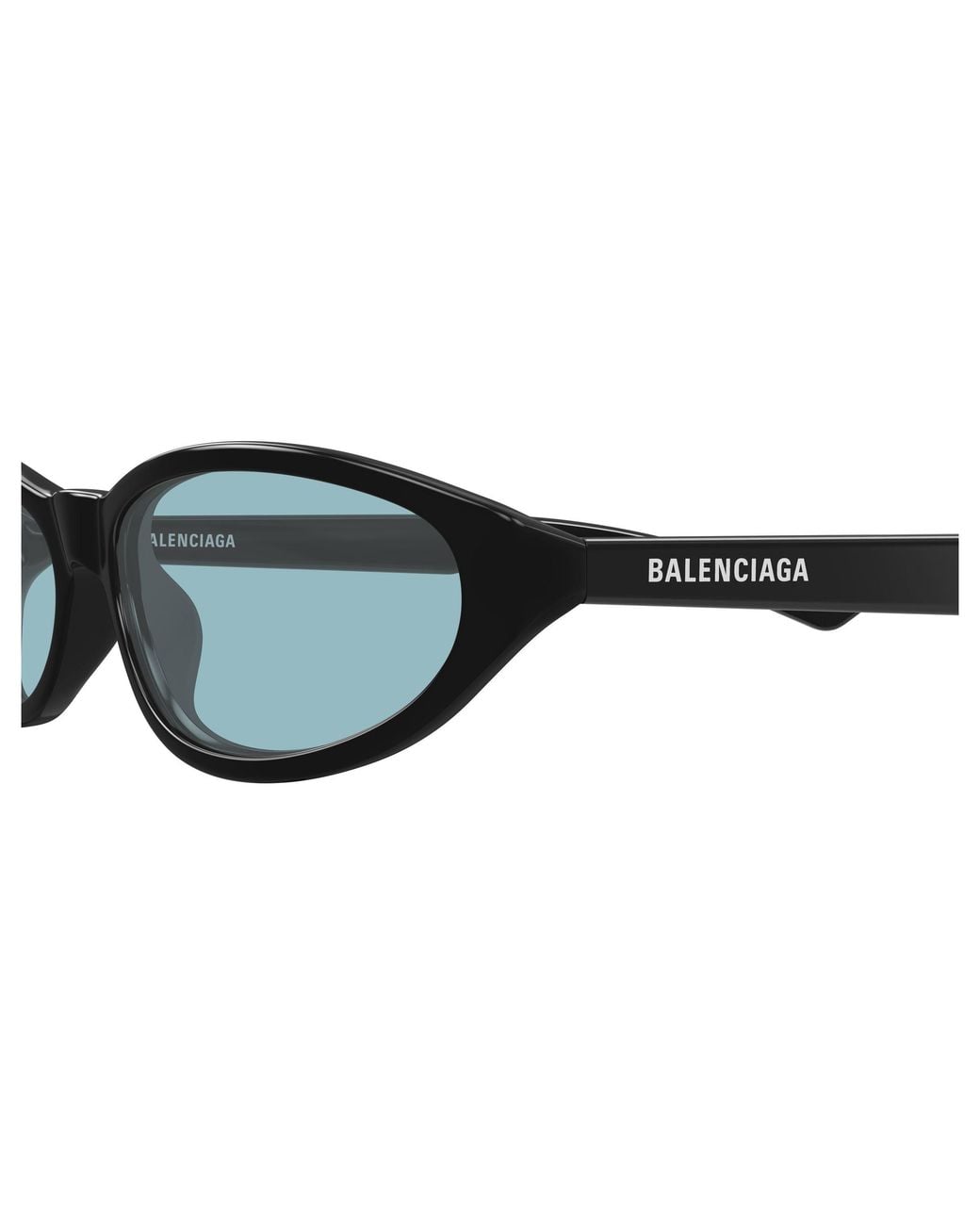 Balenciaga Black Bb0007S 016 Occhiali Da Sole Acetato Azzurro Rotonda