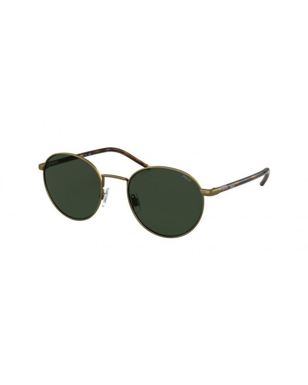 Polo Ralph Lauren Green Ph3133 932471 Sunglasses Metal Pantos Normal for men
