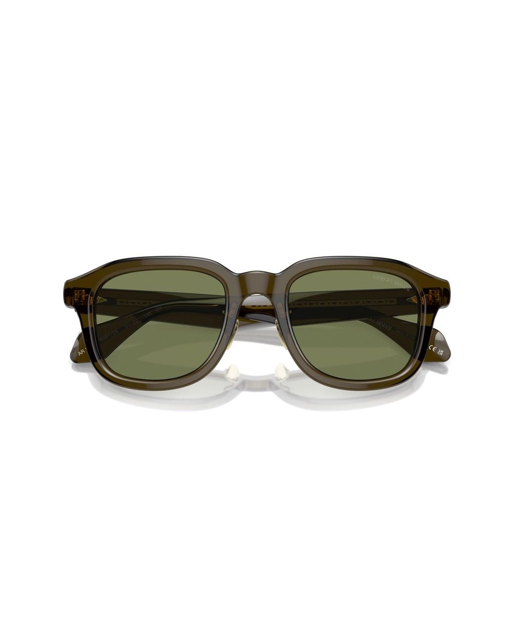 Giorgio Armani Green Ar8206 60612A Sunglasses Acetate Squared Normal for men
