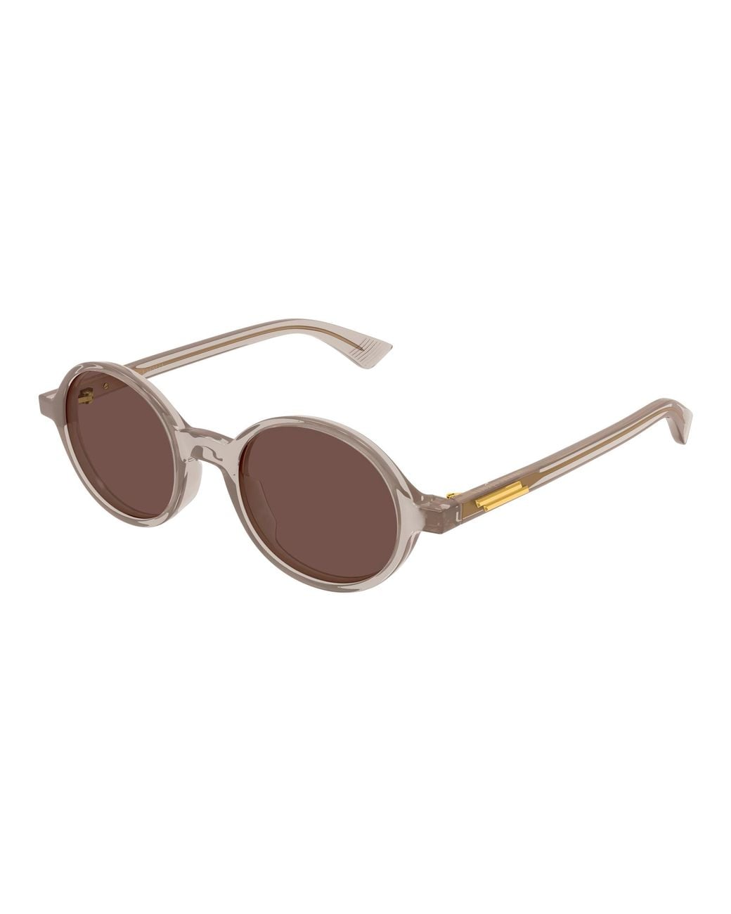 Bottega Veneta Black Bv1430S 008 Occhiali Da Sole Acetato Rotonda