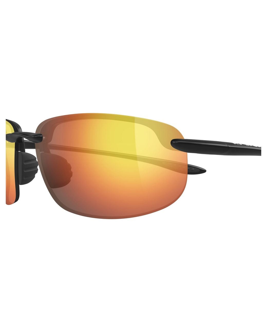 Maui Jim Black Mj0407Sa 002 Occhiali Da Sole Iniettato Rosso Squadrata