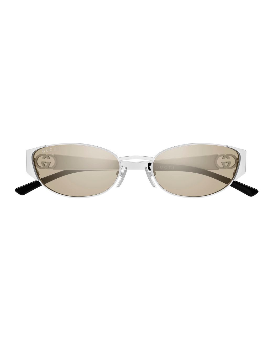 Gucci Black Gg2197S 002 Sunglasses Metal Round Flash