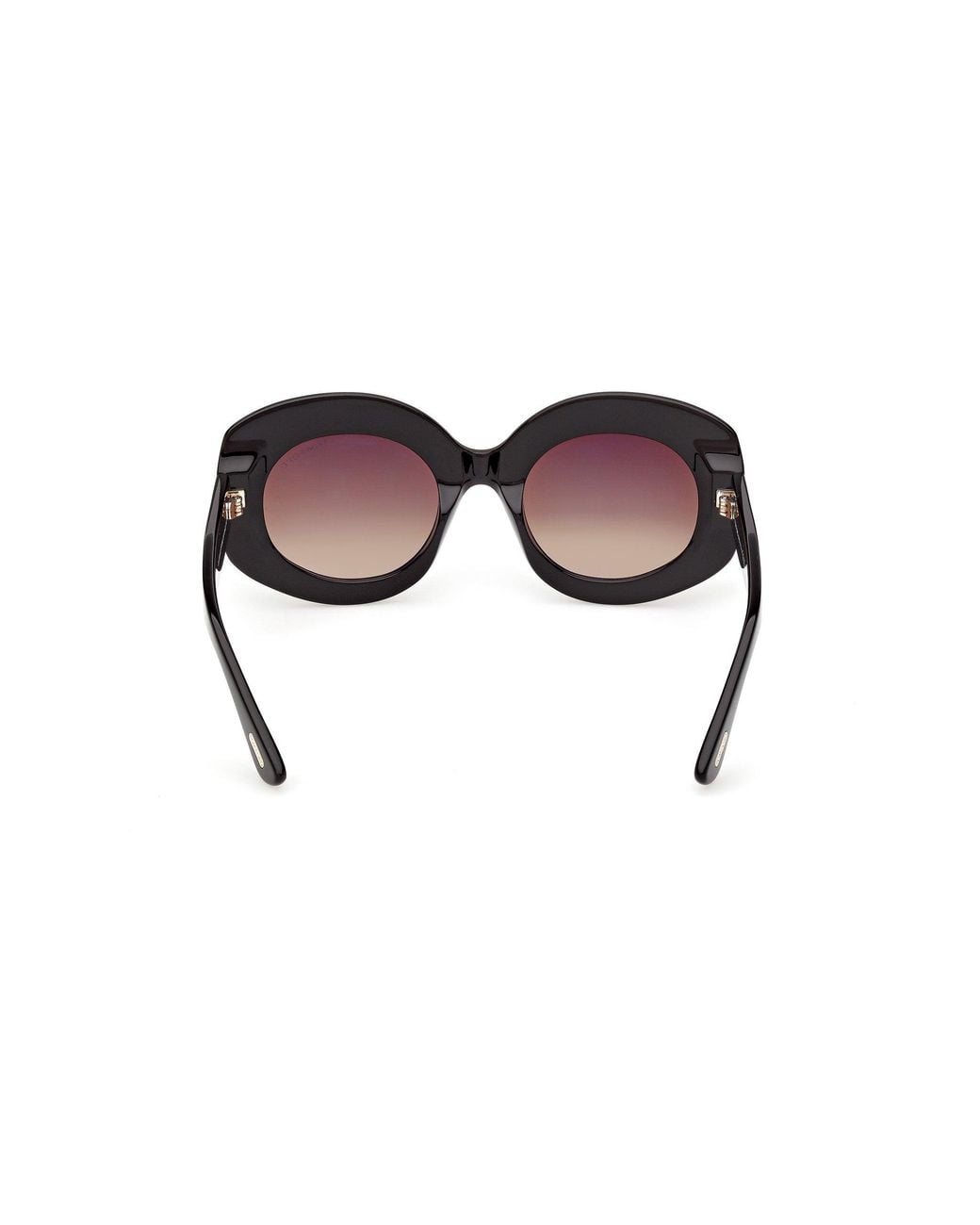Tom Ford Black Ft1346 Claudette-02 01F Sunglasses Acetate Round Normal