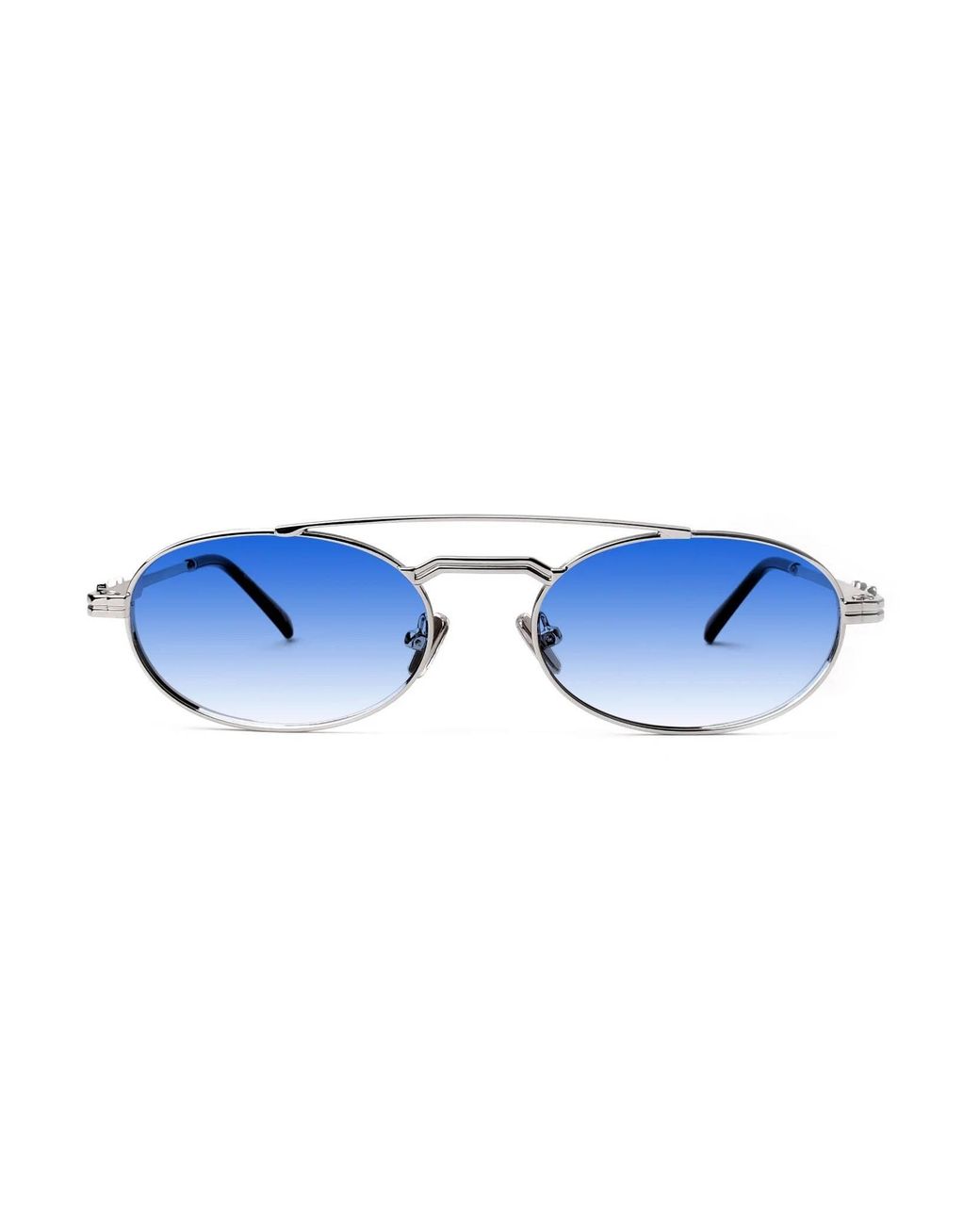 Xlab Blue Viktor Sunglasses Metal G15 Round Polarized