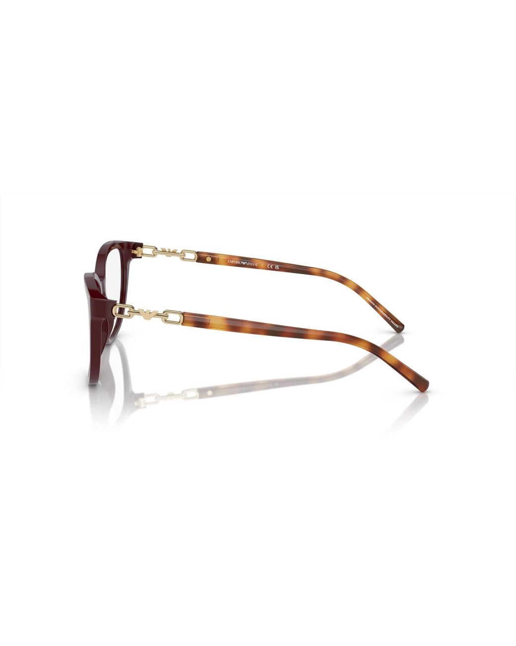Emporio Armani Black Ea3190 5577 Optical Frames Acetate Transparent Pillow Normal