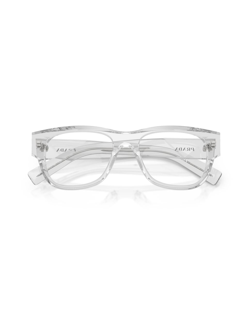 Prada Black Pr D08Vu 12R1O1 Optical Frames Acetate Squared Normal for men