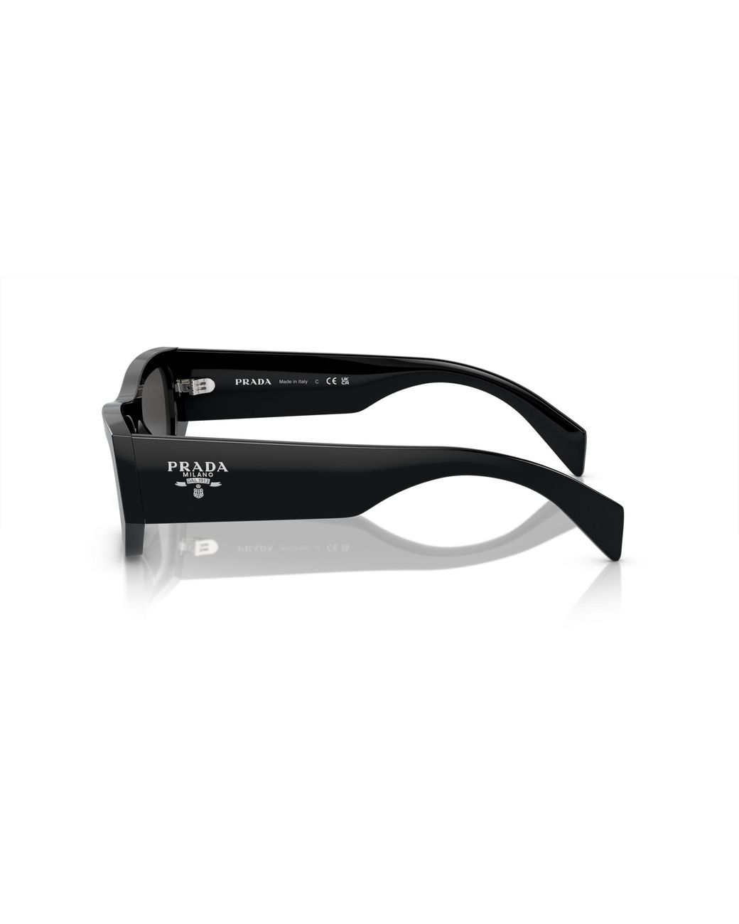 Prada Black Pr A01S 16K08Z Sunglasses Acetate Pillow Normal