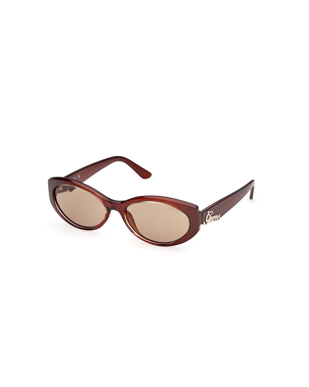 Guess Black Gu00307 50E Sunglasses Injected Round Normal