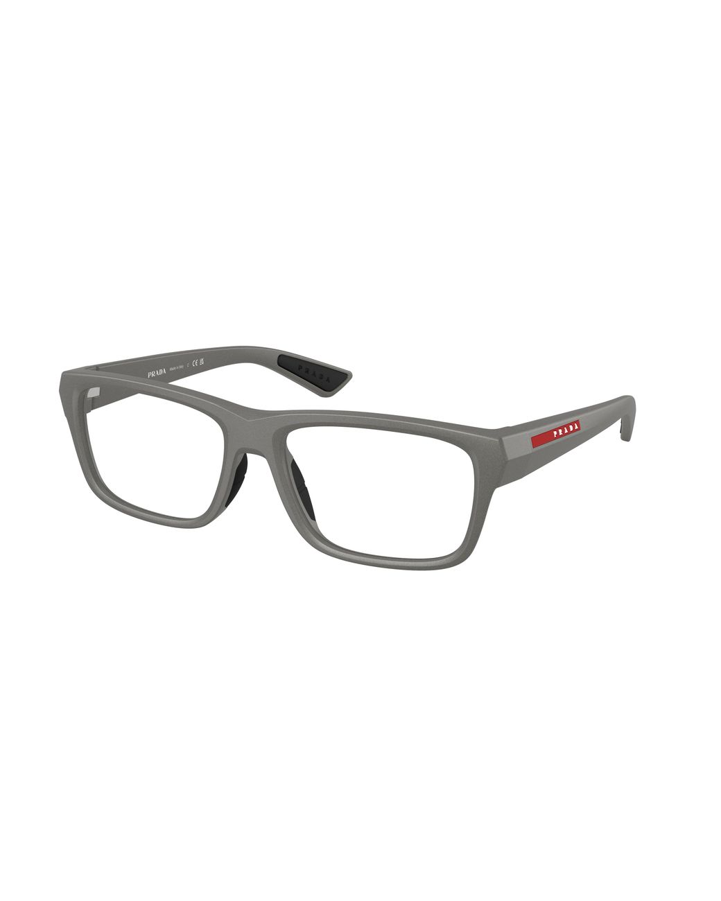 Prada Linea Rossa Black Ps 02Tv 16X1O1 Optical Frames Injected Transparent Pillow Normal for men