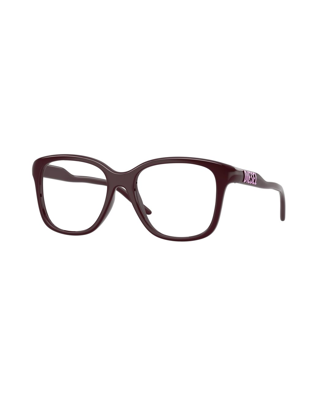 DIESEL Black Dl6012U 2052 Optical Frames Injected Transparent Squared Normal