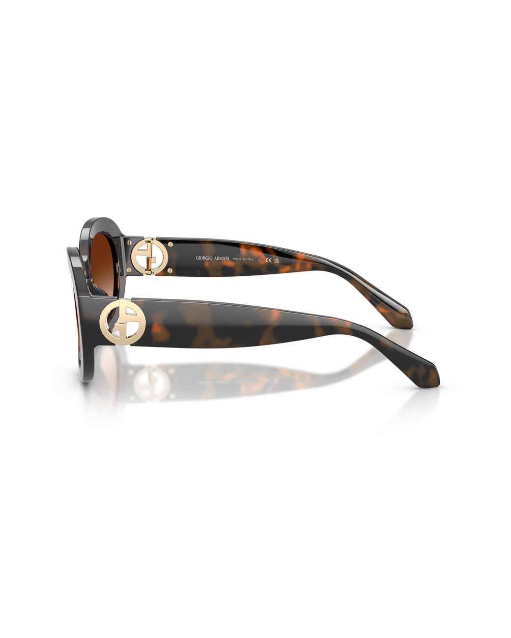 Giorgio Armani Black Ar8269U 647874 Sunglasses Acetate Round Normal Nuanced