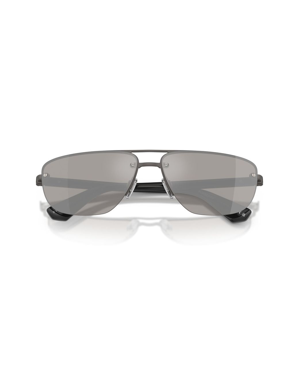 Burberry Black Be3164 13166G Sunglasses Metal Geometric Mirrored for men