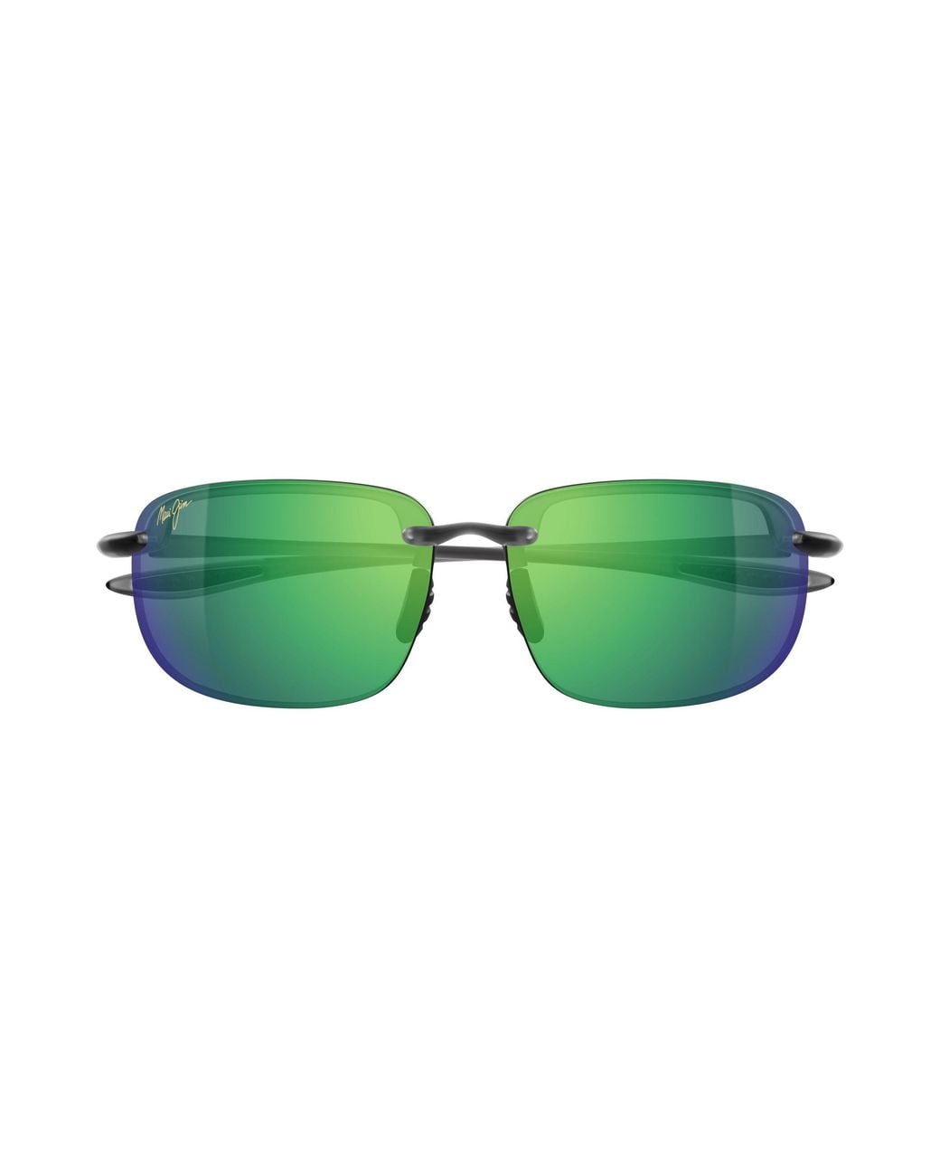 Maui Jim Green Mj0456S 003 Occhiali Da Sole Iniettato Verde Rotonda