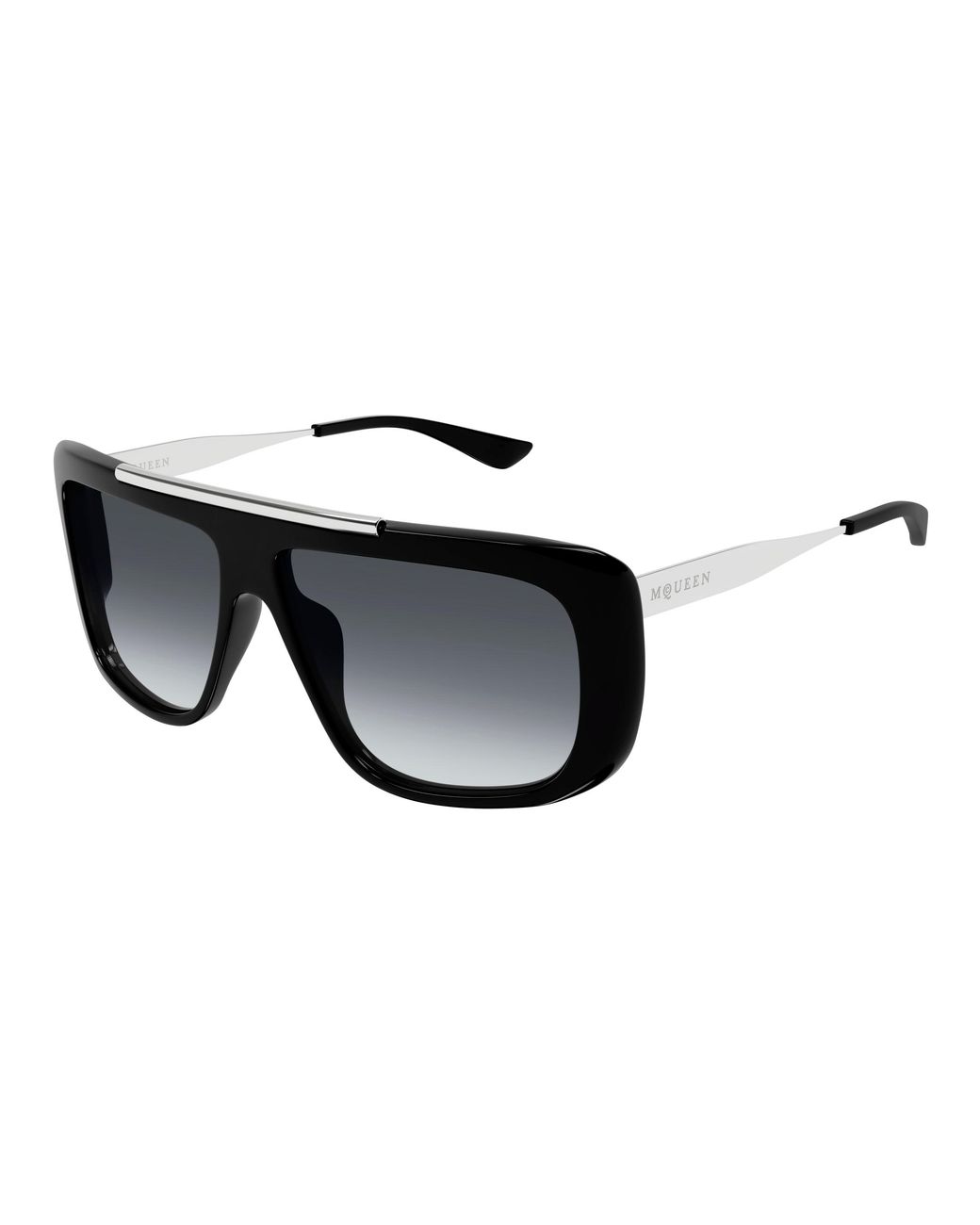 McQueen Black Am0492S 001 Sunglasses Acetate Pilot