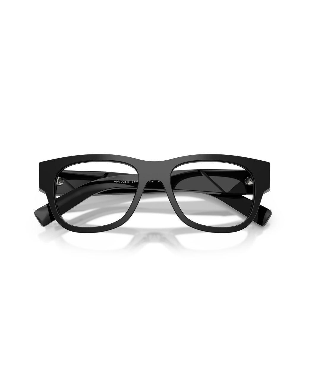 Prada Black Pr D08Vu 16K1O1 Optical Frames Acetate Transparent Squared Normal for men
