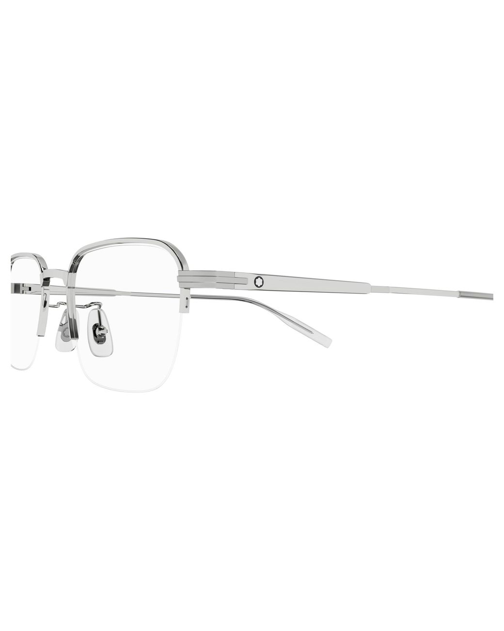 Montblanc Black Mb0220Oa 004 Optical Frames Metal Squared for men