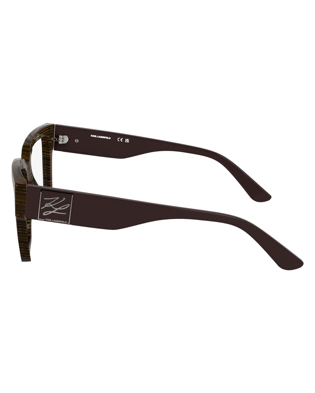 Karl Lagerfeld Black Kl6196 212 Optical Frames Acetate Squared Normal