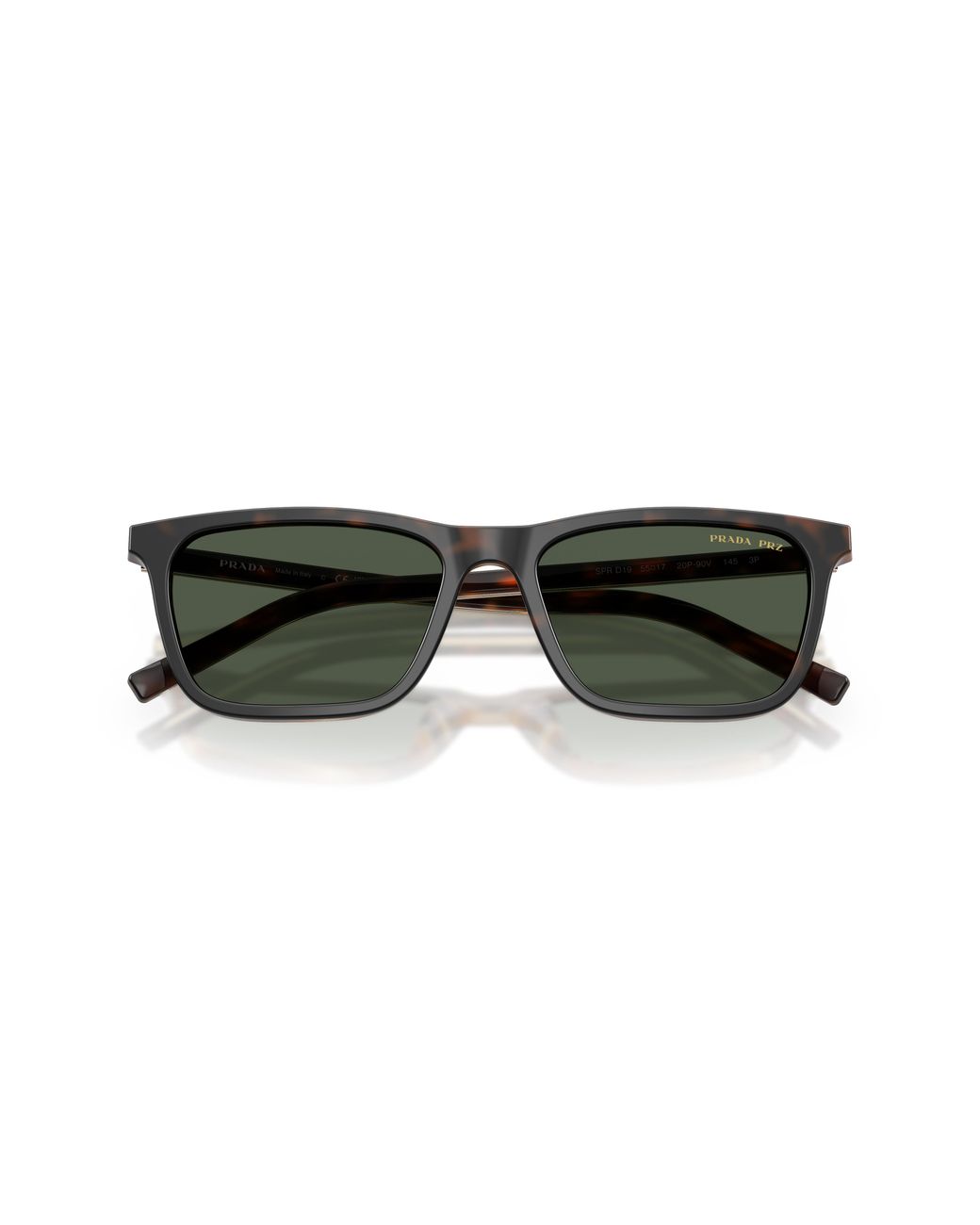 Prada Black Pr D19S 20P90V Sunglasses Acetate Squared Polarized for men