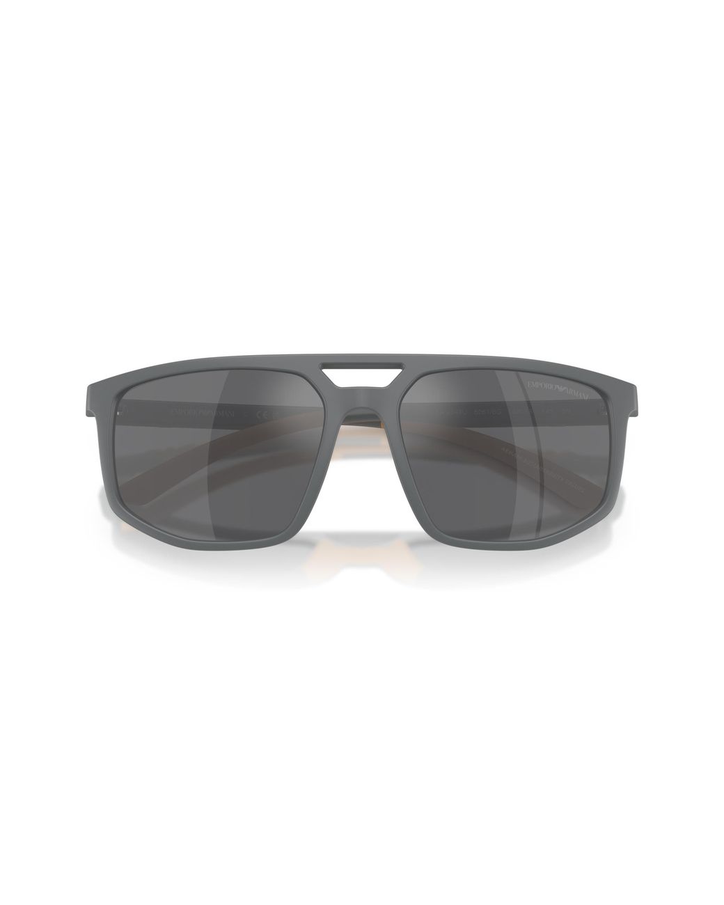 Emporio Armani Black Ea4248U 62616G Sunglasses Injected Pilot Mirrored for men