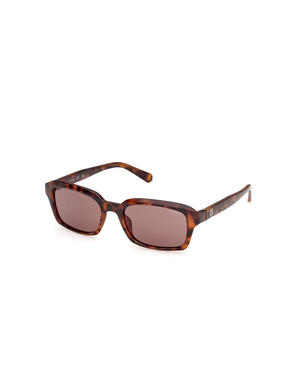 Guess Black Gu00365 52E Sunglasses Injected Squared Normal for men