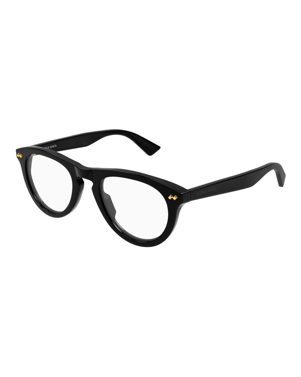 Bottega Veneta Black Bv1507O 006 Optical Frames Acetate Transparent Round