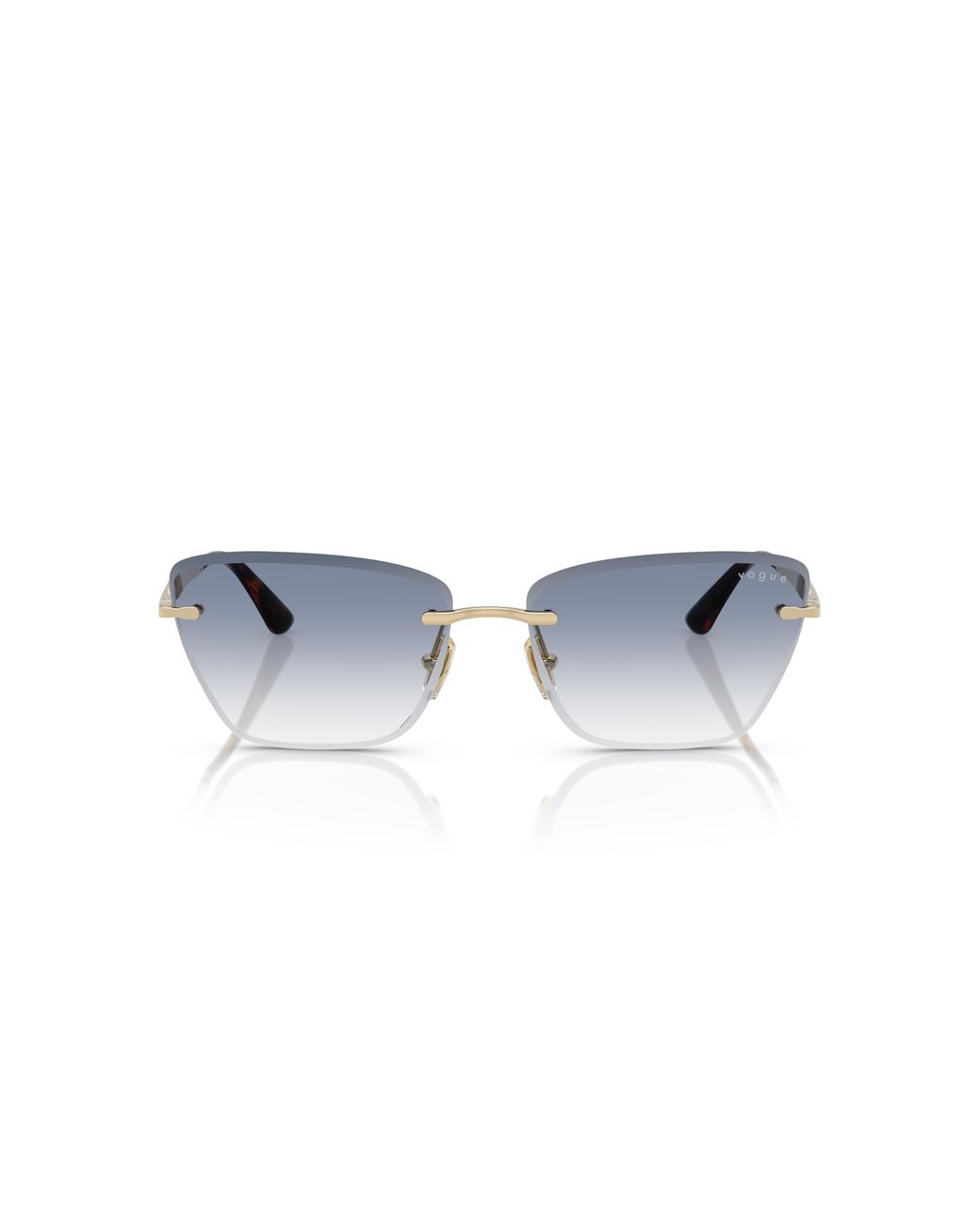 Vogue Eyewear Black Vo4332S 848/19 Sunglasses Metal Cat Eye Normal Nuanced