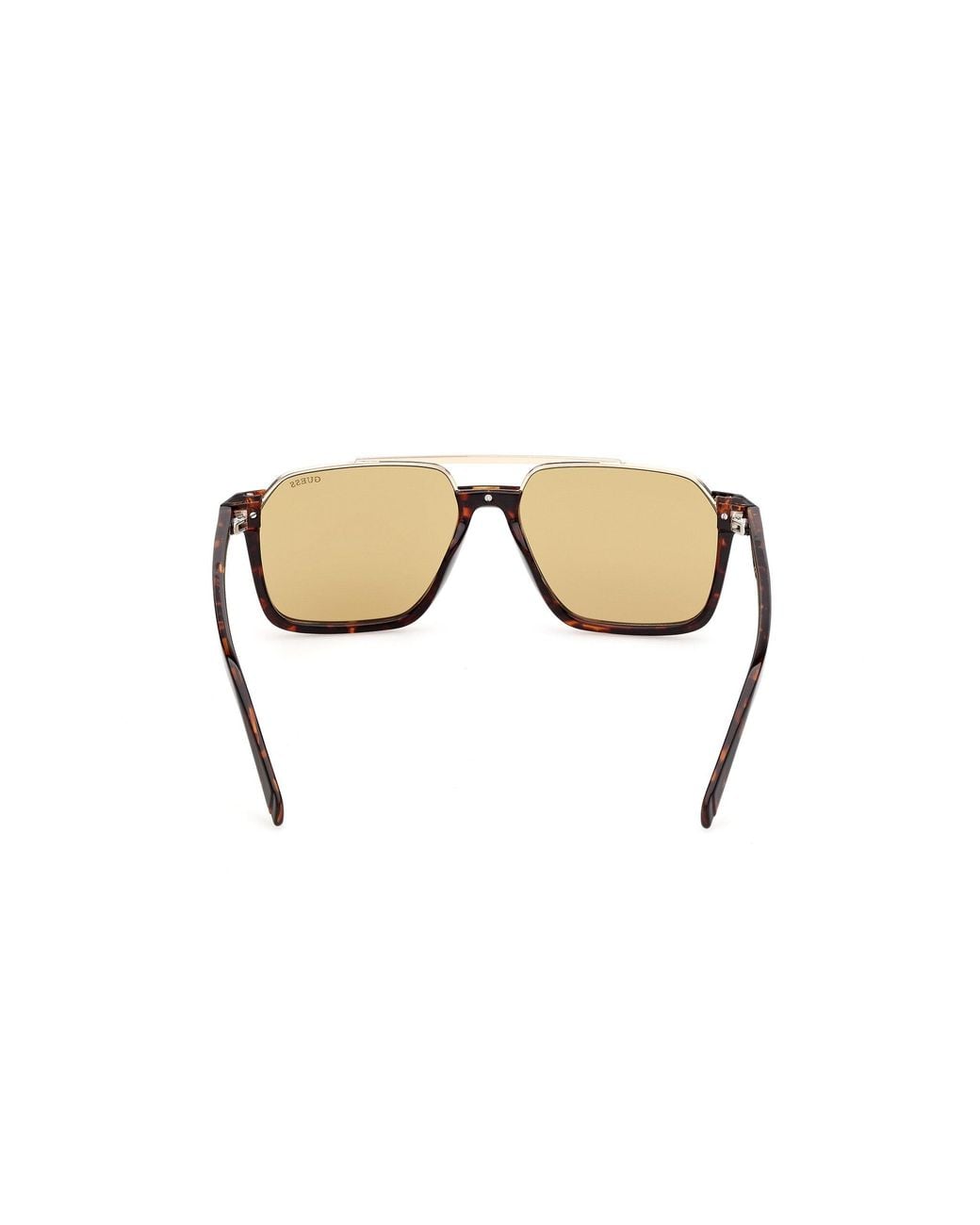 Guess Black Gu00366 52E Sunglasses Injected Squared Normal for men