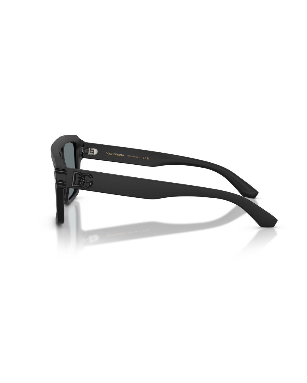 Dolce & Gabbana Black Dg4562 25256G Sunglasses Acetate Pilot Mirror for men