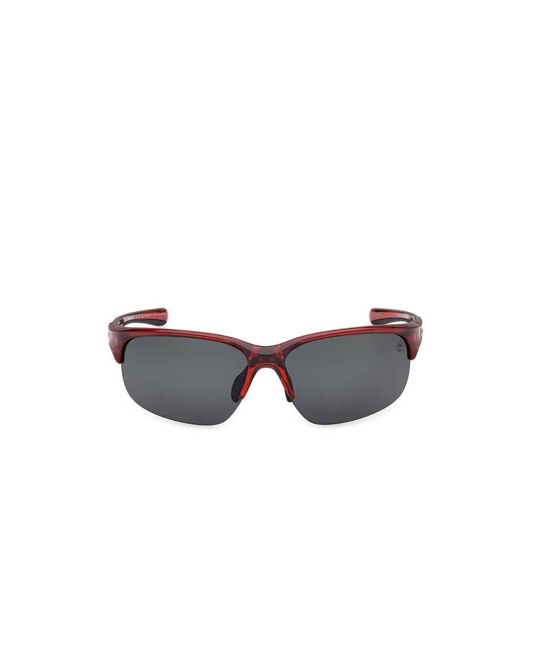 Timberland Black Tb00082 66D Sunglasses Injected Smoke Squared Polarized for men