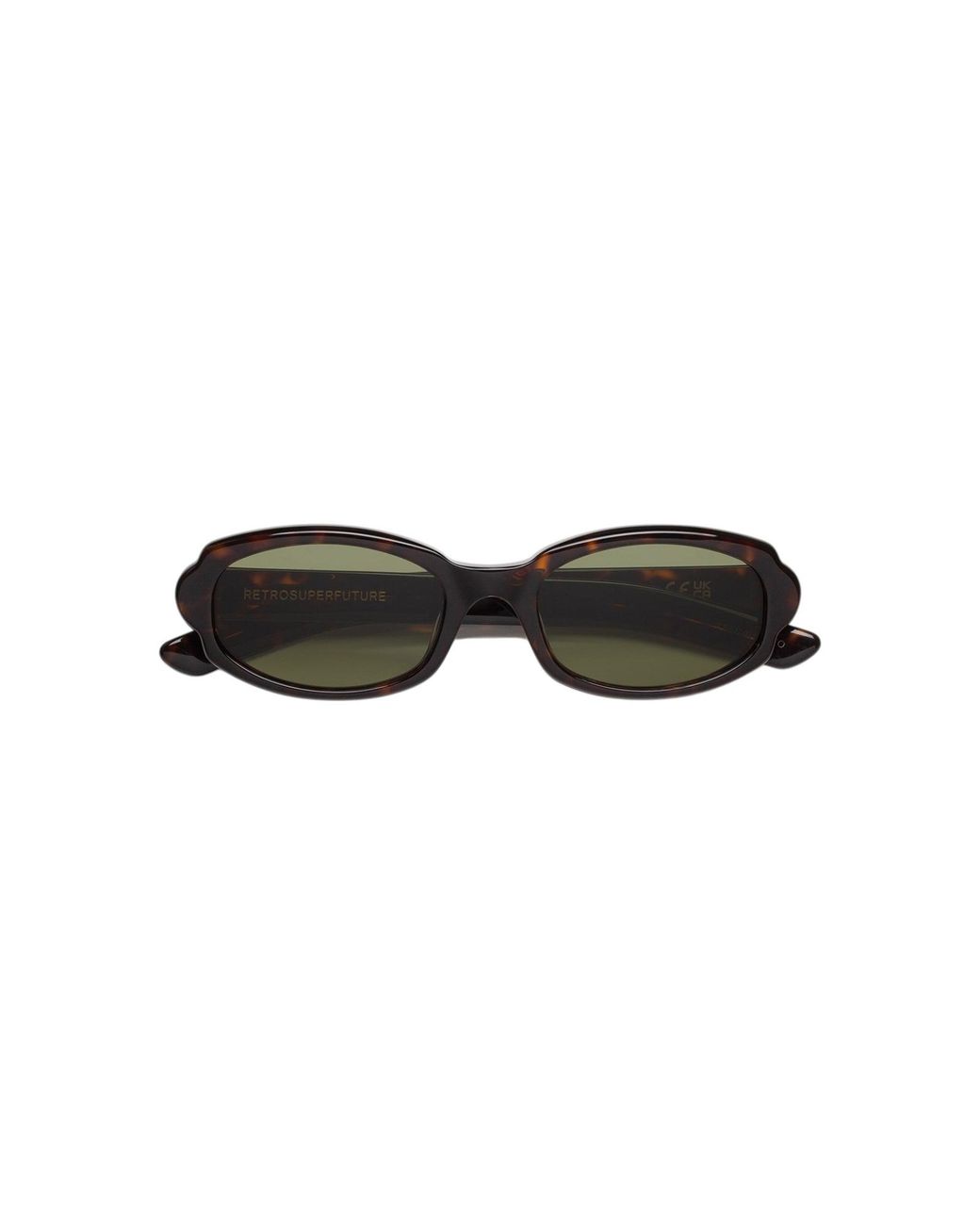 Retrosuperfuture Green Xs6 Esatto 3627 Sunglasses Acetate Round Normal