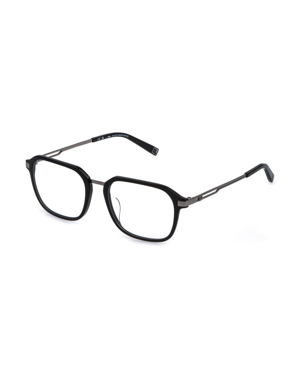 Fila Black Vfid16 700 Optical Frames Acetate Geometric for men