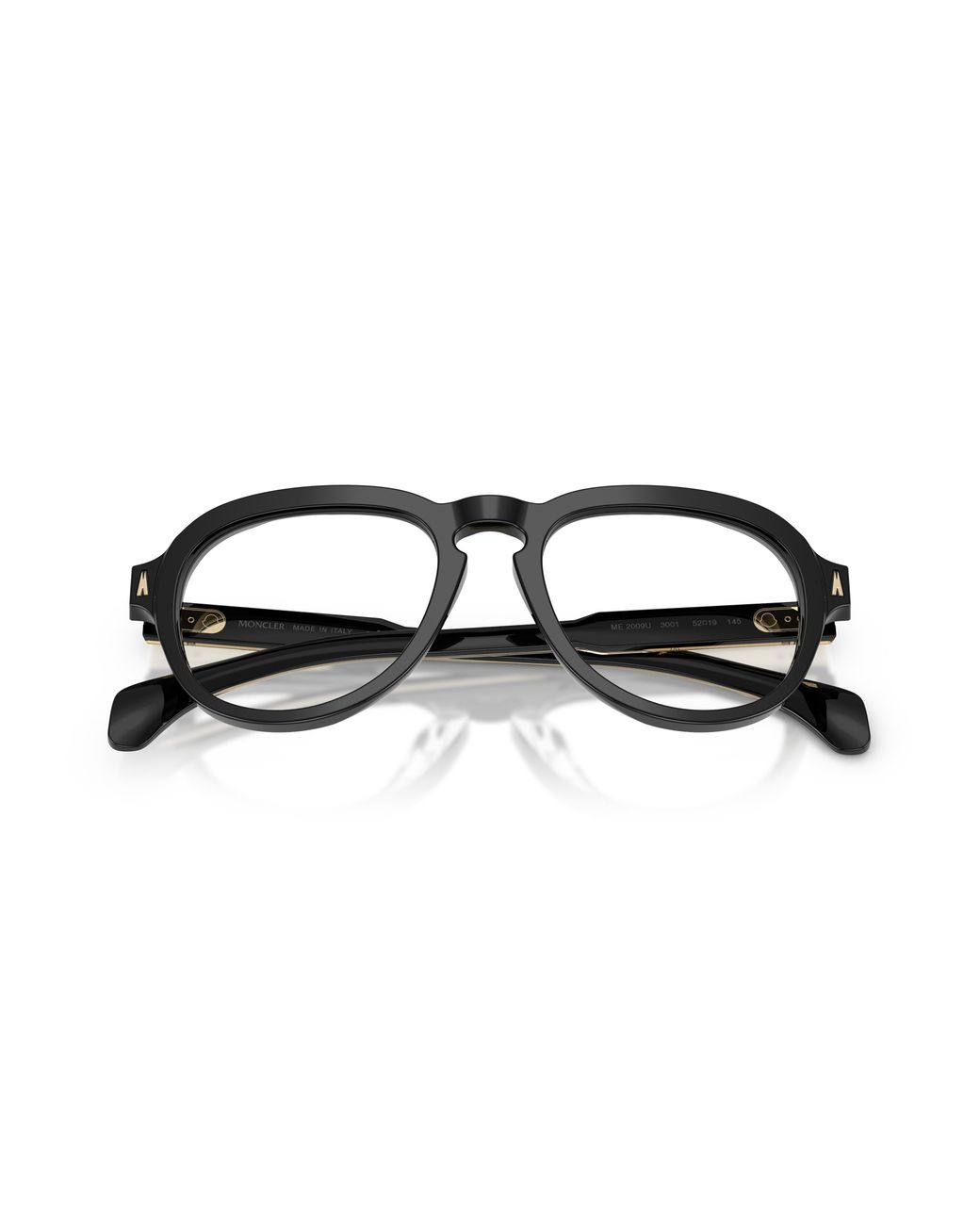 Moncler Black Me2009U 3001 Optical Frames Acetate Transparent Pilot Normal
