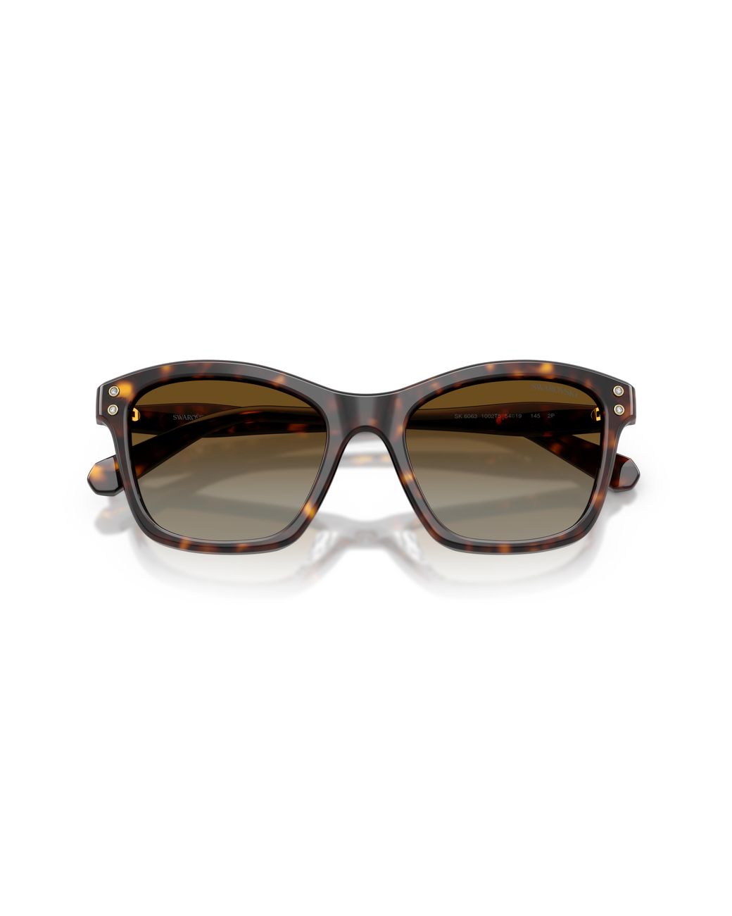 Swarovski Black Sk6063 1002T5 Sunglasses Acetate Squared Polarized Nuanced