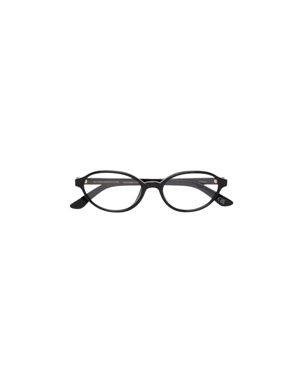 Retrosuperfuture Black Rz7 Numero 04 Optical Frames Acetate Round