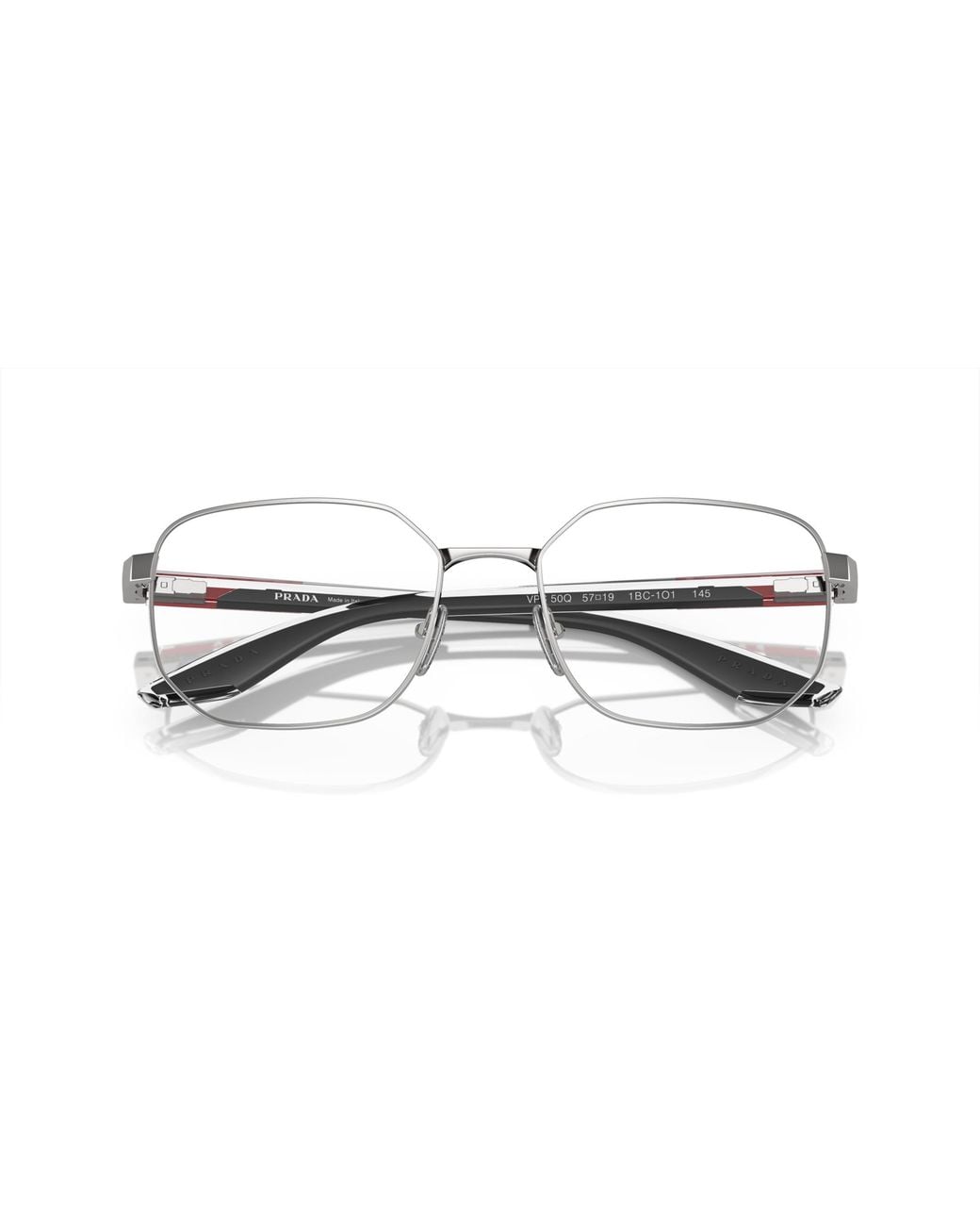 Paradas Linea Rosa Prada Linea Rossa Ps 50Qv 1Bc1O1 Optical Frames Metal Geometric Normal ...