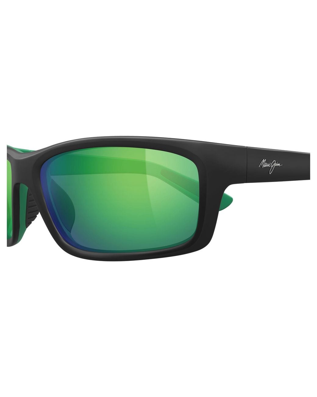 Maui Jim Green Mj0766S 004 Occhiali Da Sole Iniettato Verde Squadrata