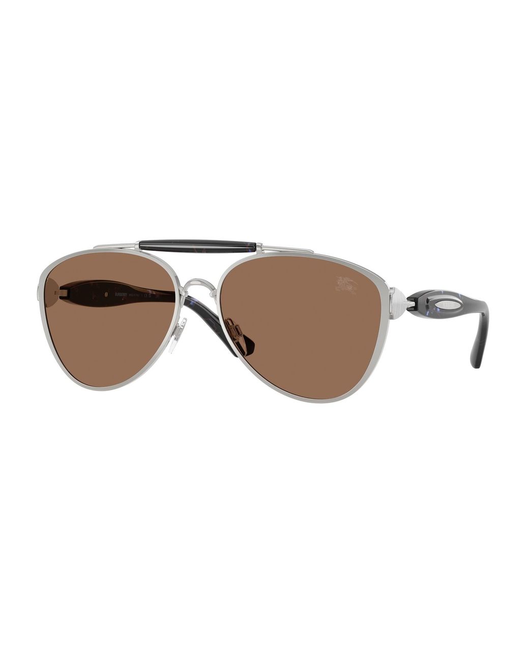 Burberry Black Be3160 100573 Sunglasses Metal Pilot Normal
