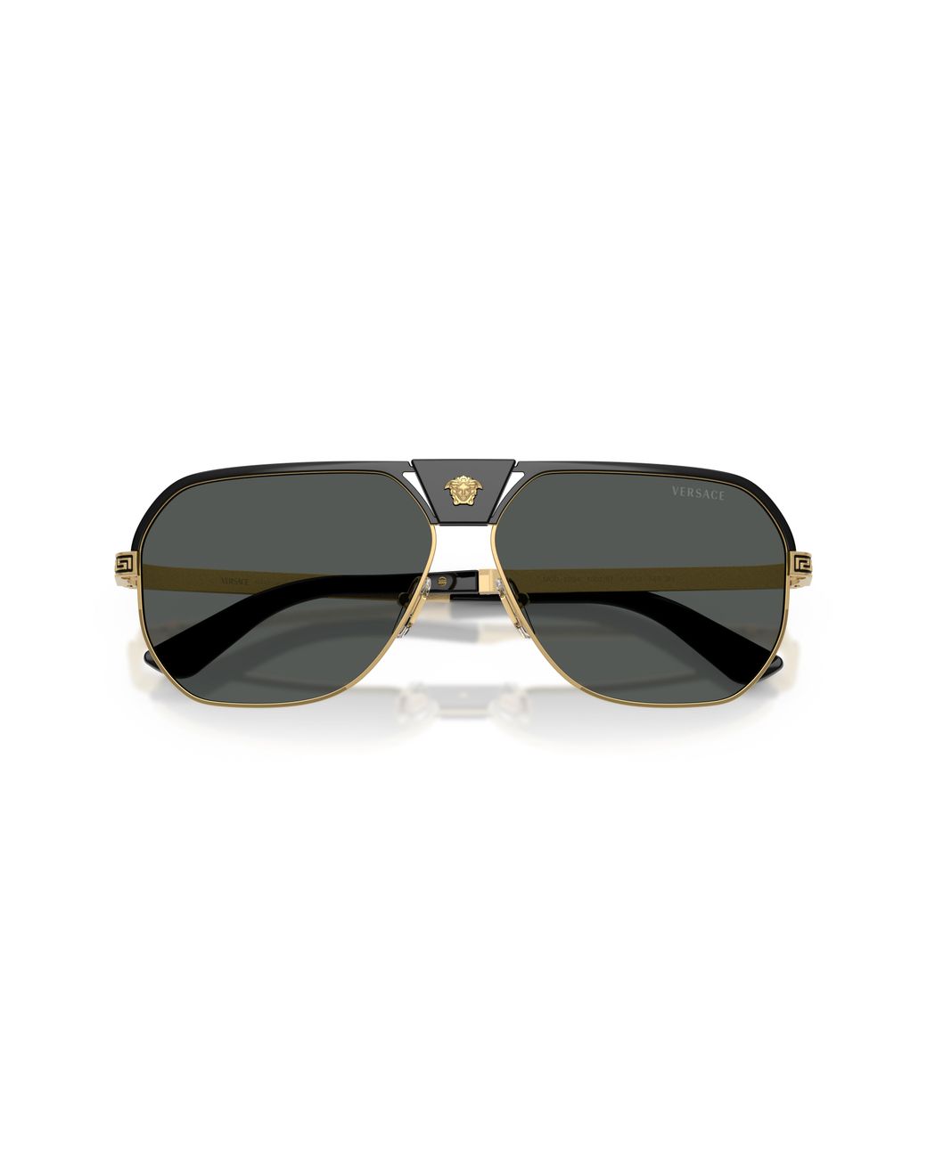 Versace Black Ve2294 100281 Sunglasses Metal Squared Polarized for men