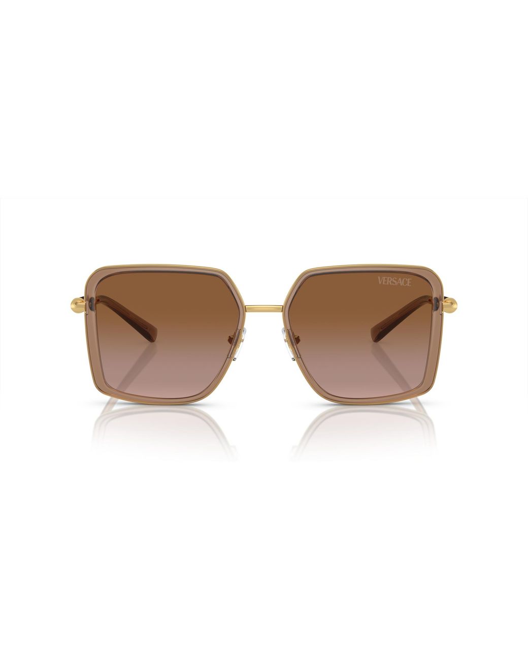 Versace Black Ve2261 100213 Sunglasses Metal Squared Normal Shaded