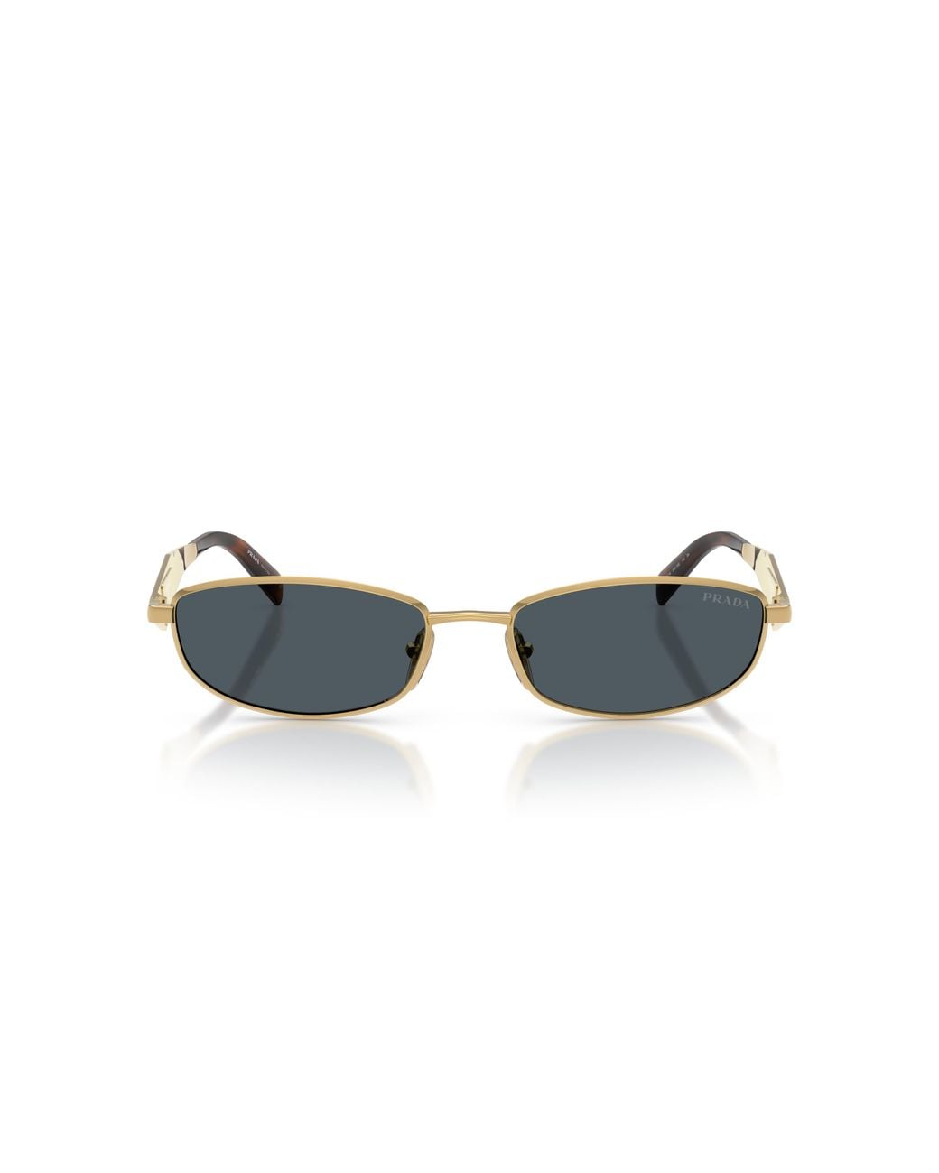 Prada Black Pr D51S 5Ak70B Sunglasses Metal Round Normal