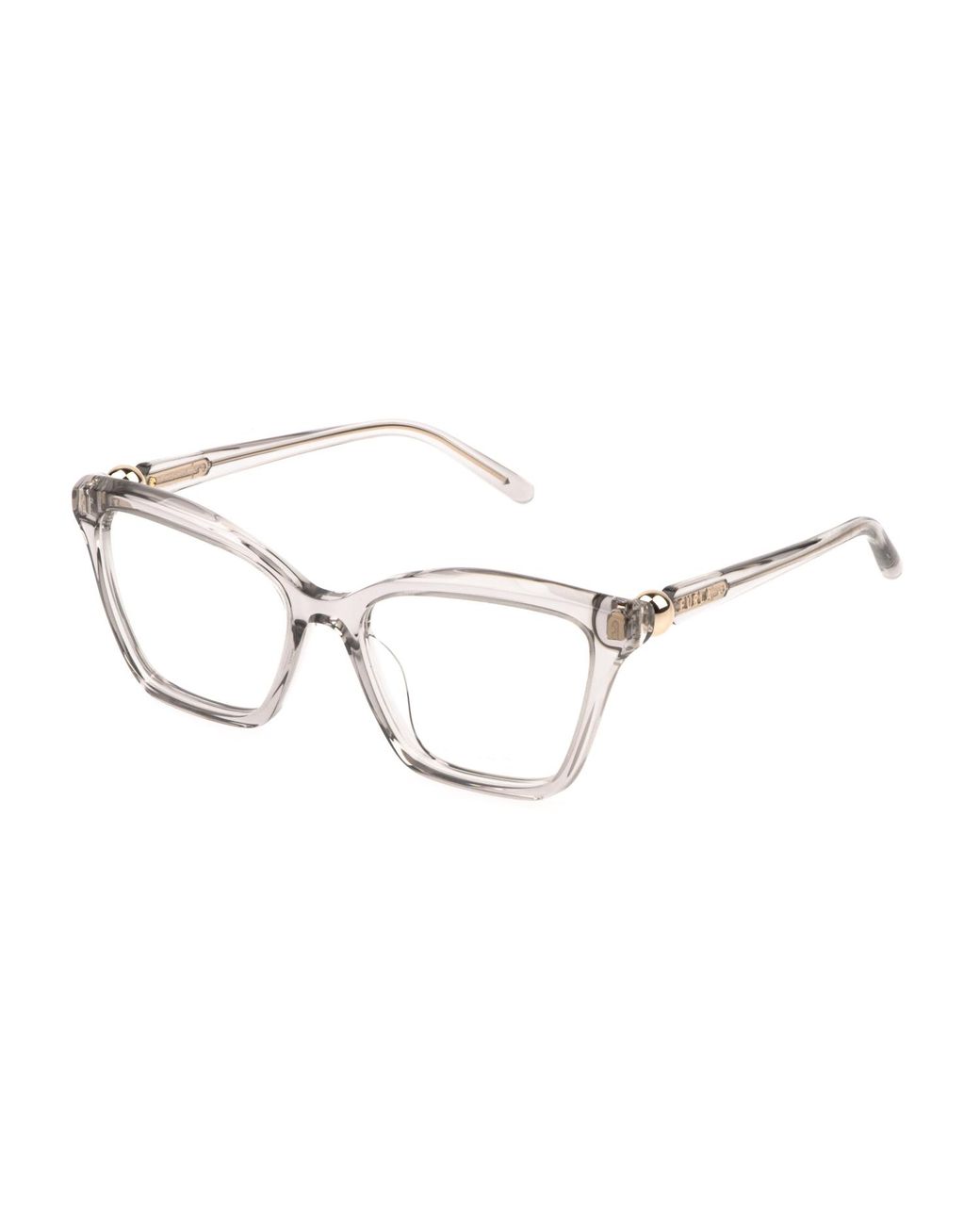 Furla Black Vfu876 04G0 Optical Frames Acetate Squared