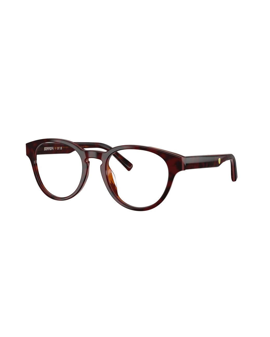 FERRARI SCUDERIA Black Fz8022U 745 Optical Frames Acetate Round Normal for men