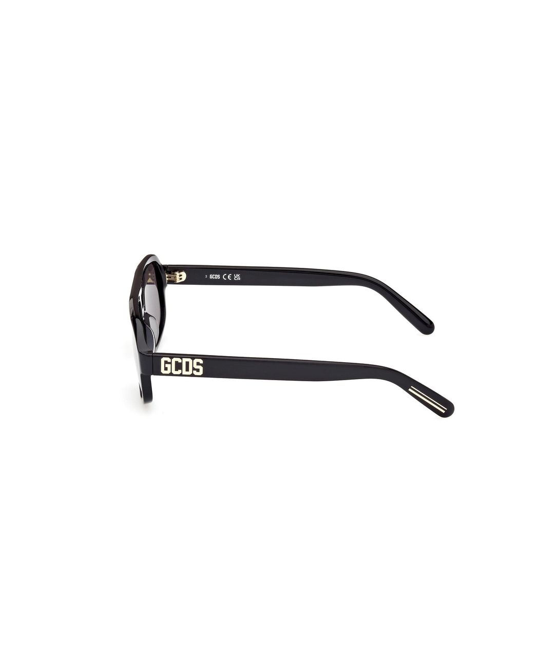 Gcds Black Gd0046 01A Sunglasses Acetate Smoke Pilot Normal