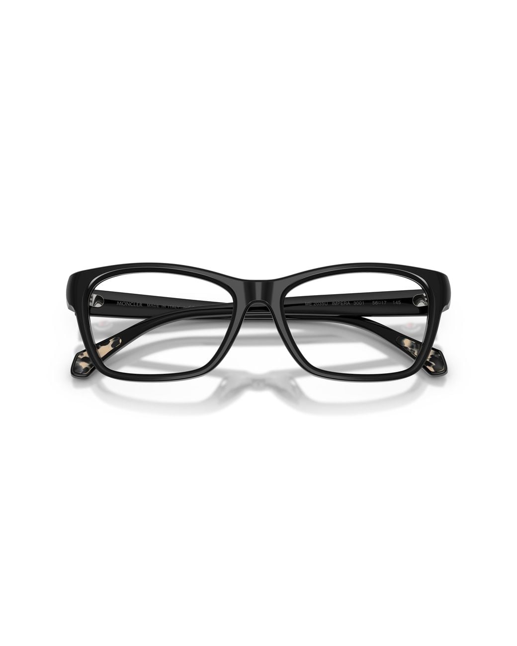 Moncler Black Me2035U Impera 3001 Optical Frames Acetate Transparent Squared Normal