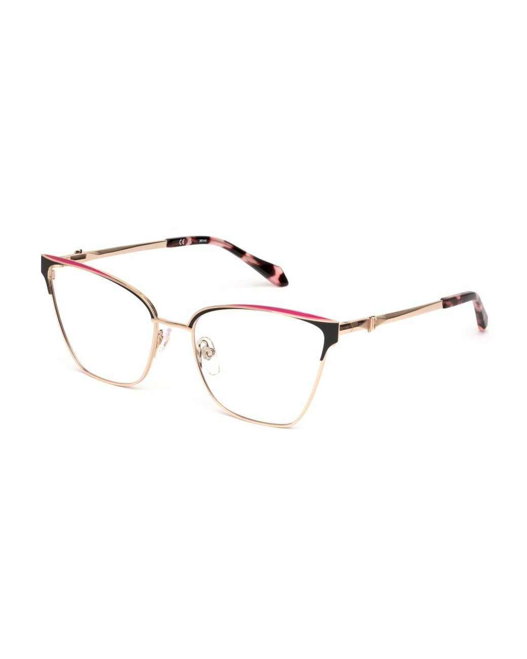 Just Cavalli Black Vjc124 033M Optical Frames Metal Butterfly