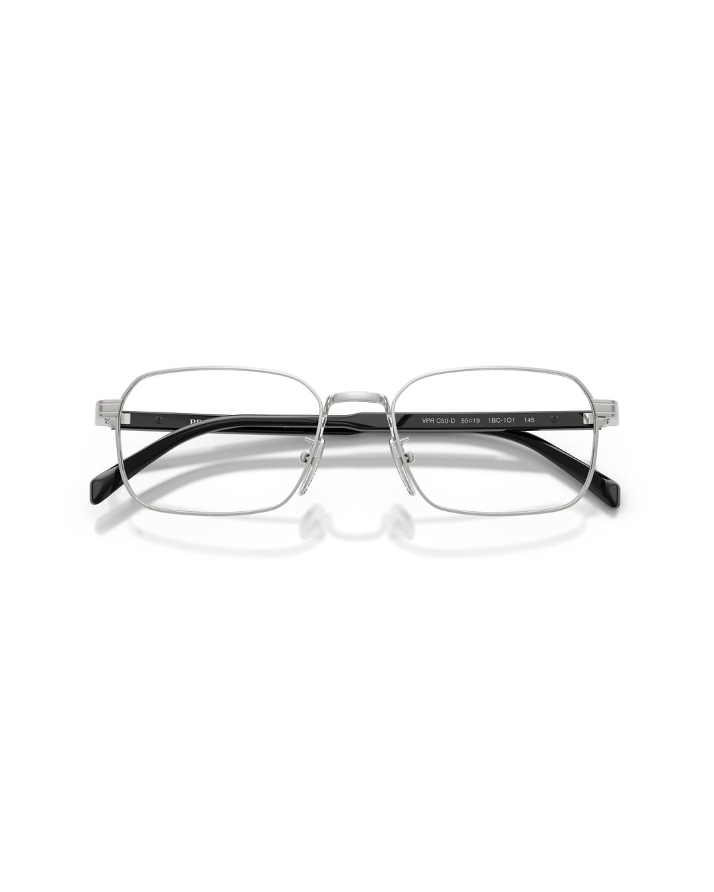 Prada Black Pr C50Vd 1Bc1O1 Optical Frames Metal Pillow Normal for men